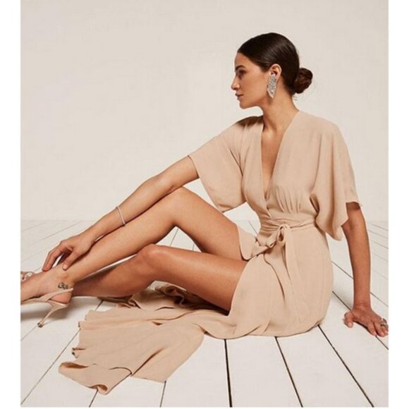 💕REFORMATION💕 Winslow Dress ~ Champagne XS NWOT - Picture 5 of 16